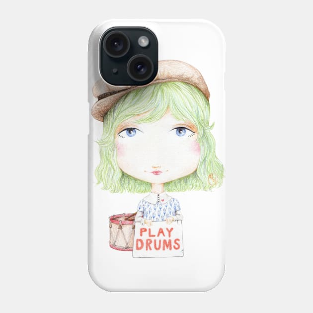 Play Drums Phone Case by iMaya