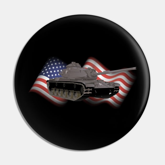 M60 American Battle Tank Pin by NorseTech