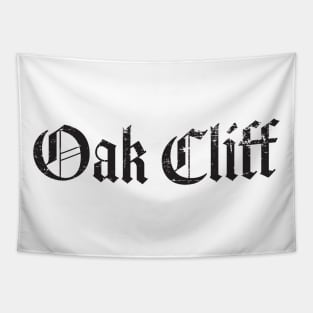 Oak Cliff Texas Black Tapestry