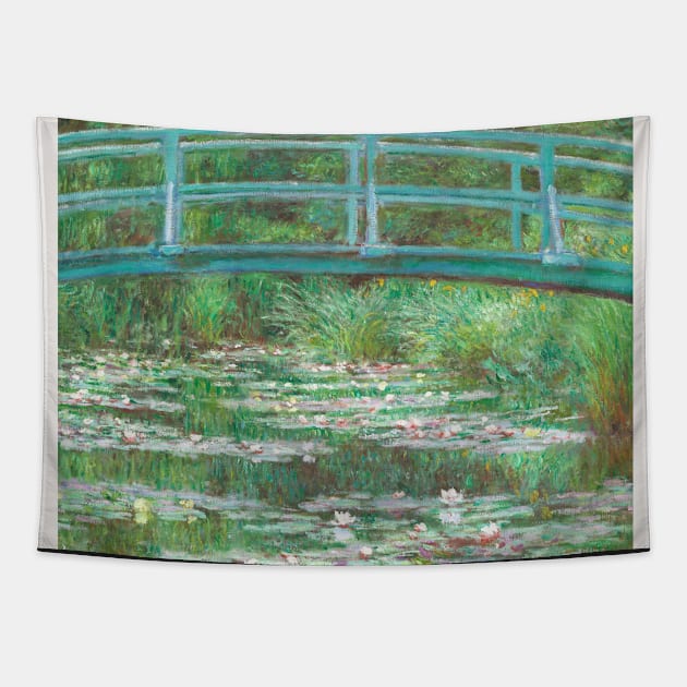 Monet The Japanese Footbridge 1899 Tapestry by VanillaArt