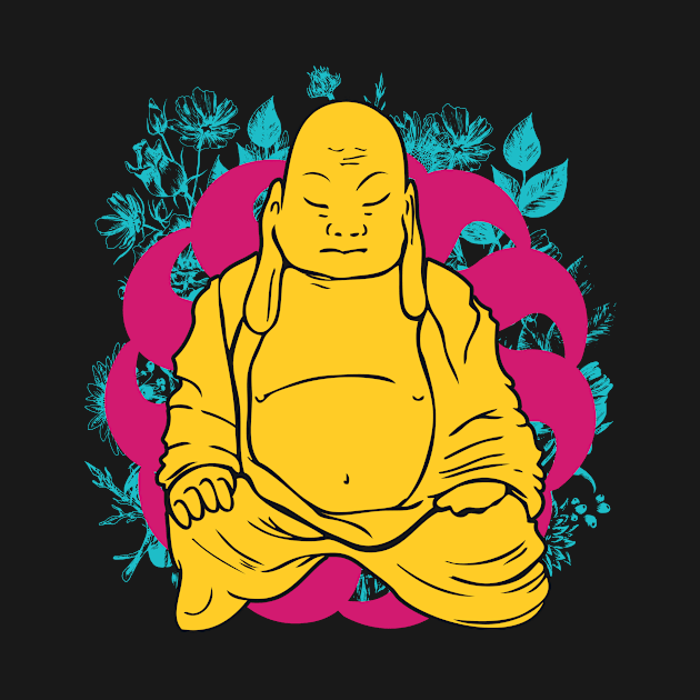 Meditation Buddha by Foxxy Merch