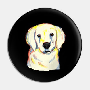 Golden Retriever Color- Art Watercolor Gift Pin