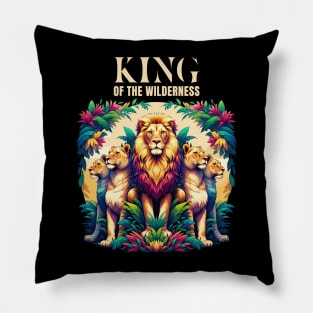 Lion and Lionesses in Africa Pillow