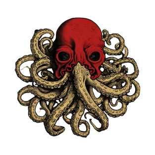 Steampunk Cephalopod: Vintage Octopus Illustration T-Shirt