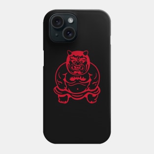 Traditional Japanese demon, Oni. Stylized minimalist design Phone Case