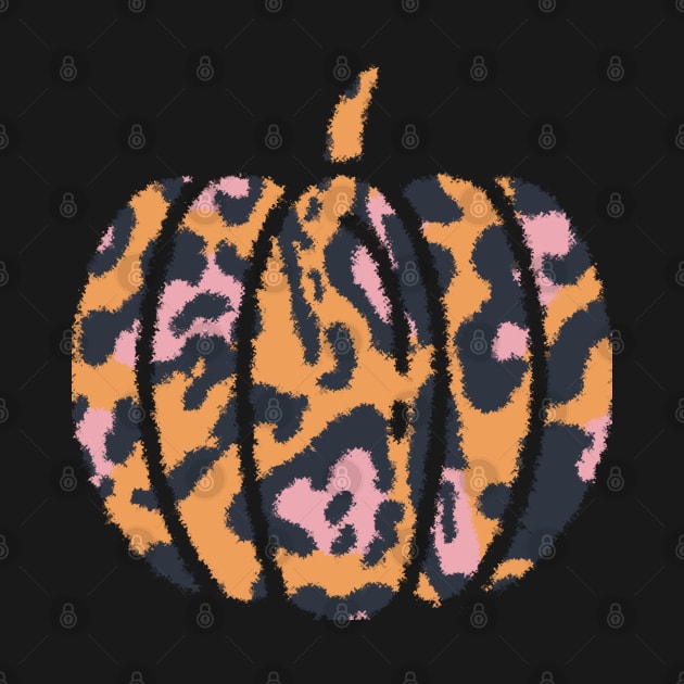 Leopard Pumpkin Pattern Print by Peaceful Space AS