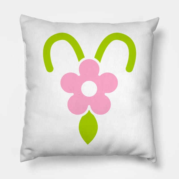 Floral Virgo Pillow by CoreyUnlimited