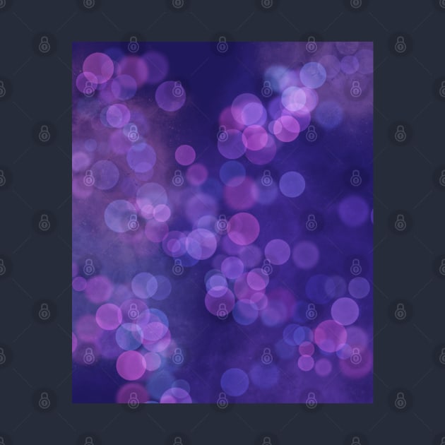 Deep Blue and Purple Cosmos Bubbles by GoneawayGames