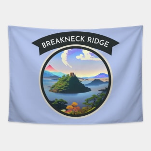 Retro Vintage Breakneck Ridge with Capturing the Beauty of Nature Rainbow Tapestry