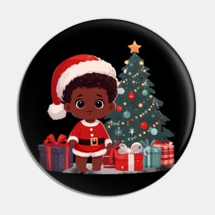 Afrocentric Baby Christmas Pin