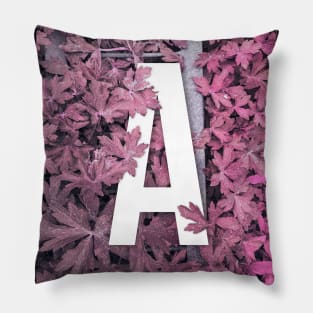 Alphabet A art Pillow