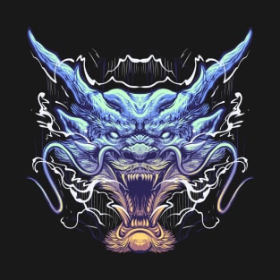 blue dragon head T-Shirt