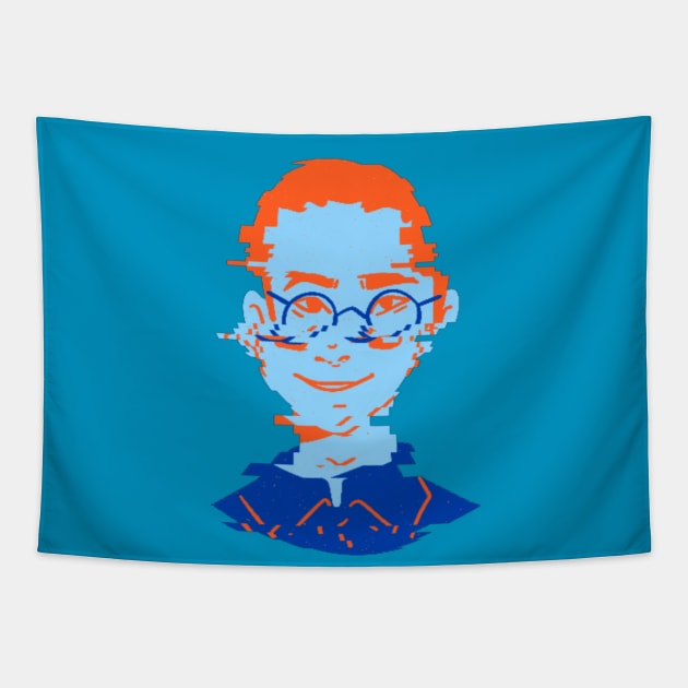 Max the Young Man Who Wear Glasses Tapestry by 45 Creative Club