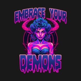 Embrace Your Inner Demon: 80s Death Metal Succubus T-Shirt