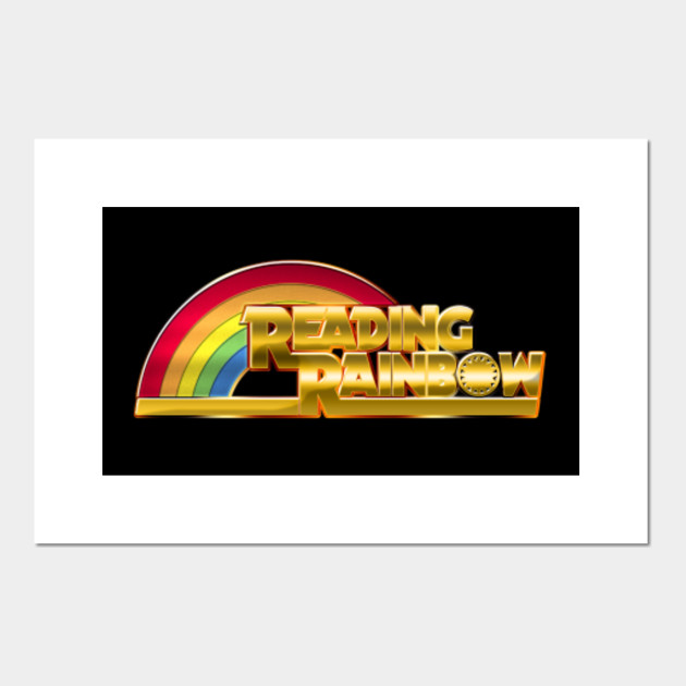Download Reading Rainbow Logo Metallic Reading Posters And Art Prints Teepublic
