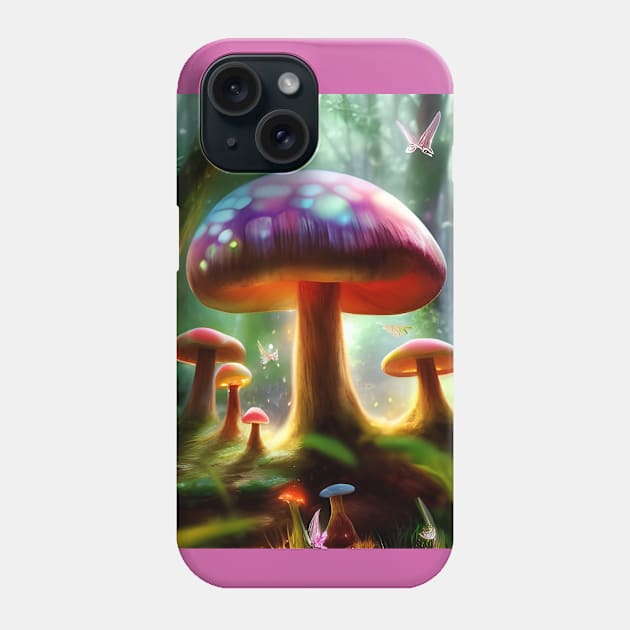 Fungi Tales (4) - Fairy Magic Mushrooms Phone Case by TheThirdEye