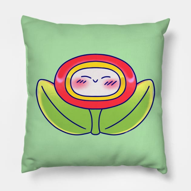 rainbow baby bloom Pillow by phogar