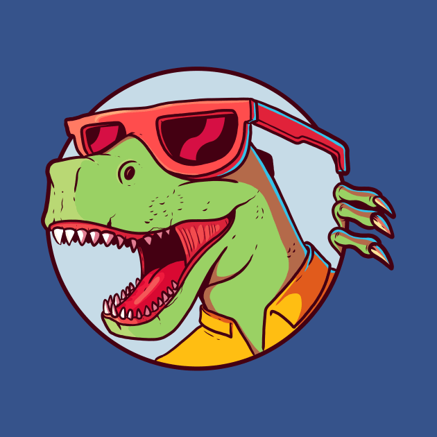 Bodacious T-Rex with Sunglasses by SLAG_Creative