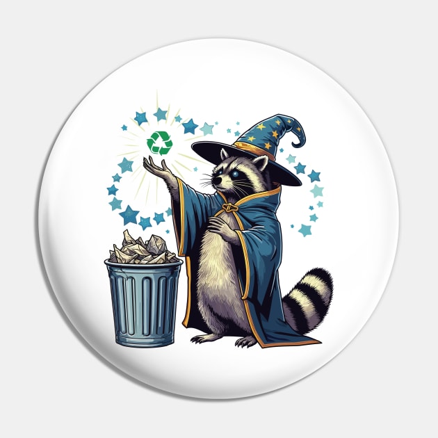 Raccoon Recycling Trash Pin by katzura