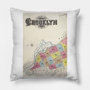 Brooklyn Map Pillow