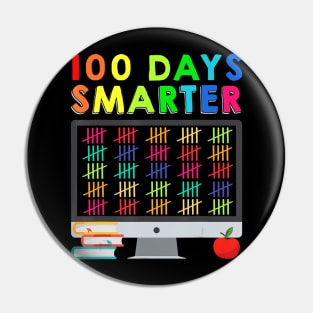 100 Days Smarter Of School Distance Learning Teacher Kids Pin