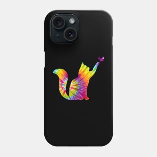 Tie Dye Cat Retro Pattern Phone Case