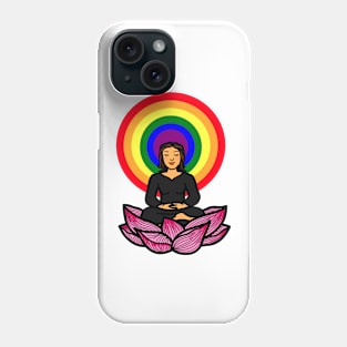 Gay lesbian meditation mental health wellness Phone Case