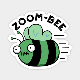 Zoom-bee Cute Halloween Zombie Bee Pun Magnet