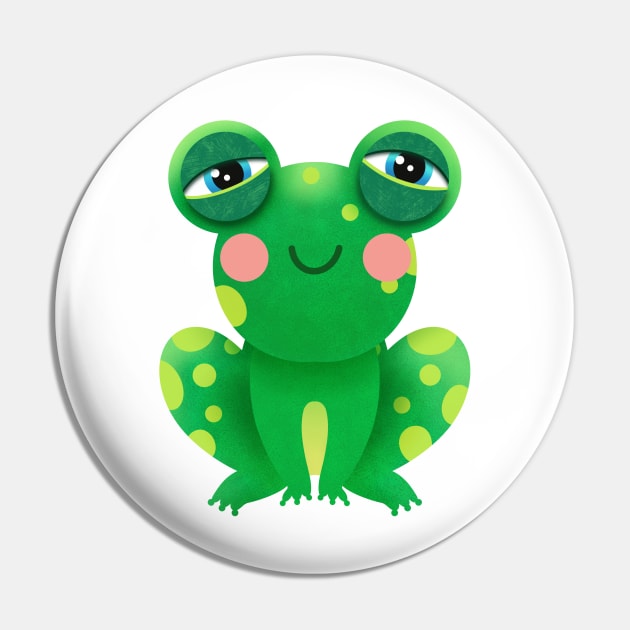 Happy frog Pin by LoneJensen