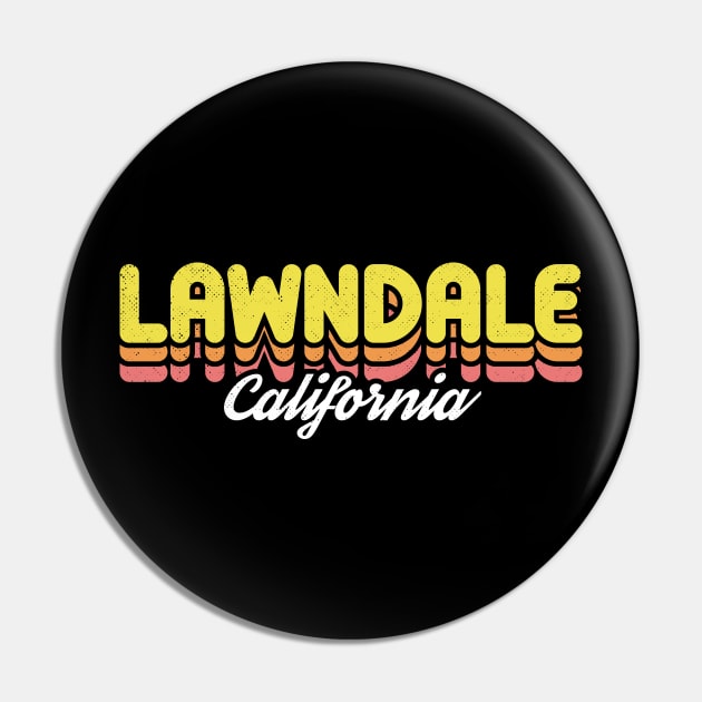 Retro Lawndale California Pin by rojakdesigns