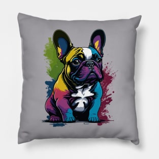 Frenchie Portrait Pillow