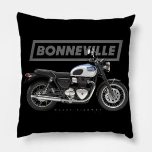 Triumph Bonneville T100 17 blue, sl Pillow