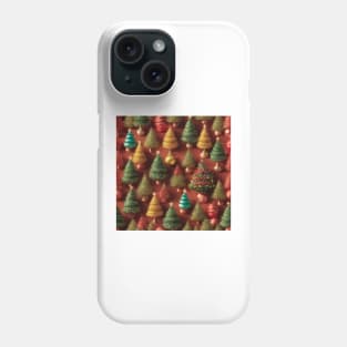 Christmas Trees , 3D PUFFY  Effect Phone Case