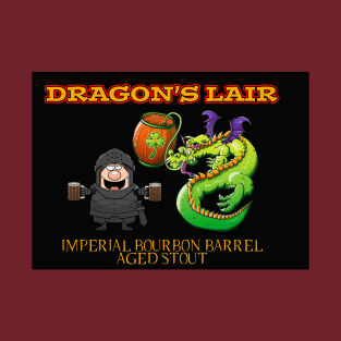 Dragon's Lair Stout Beer Label T-Shirt