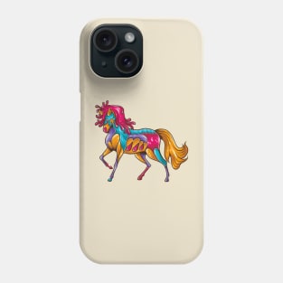 abstract horse shaped Phone Case