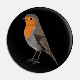 Robin Bird Watching Birding Ornithologist Gift Pin