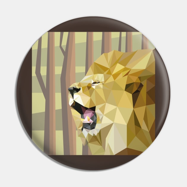 Prismatic Lion Pin by ByVili