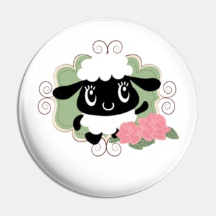 sheep flowers Pin