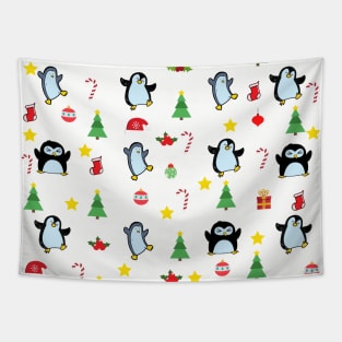 Christmas Face Mask, Christmas Mask,Penguin Christmas Face Mask For Kids. Tapestry