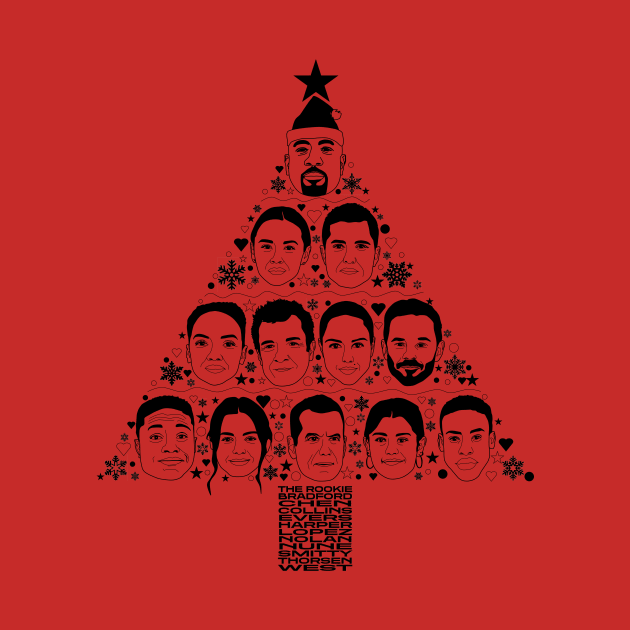 The Rookie Christmas Tree (no text) | The Rookie by gottalovetherookie