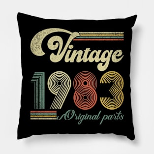 Retro Vintage 1983 41st Birthday Gift Men Women 41 Years Old Pillow