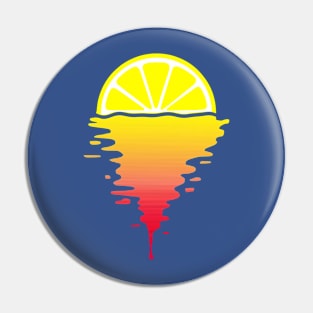 Cool Lime 80s Sunset Pin