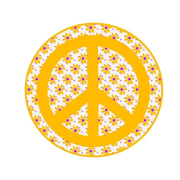 FLOWER Children Peace Symbol by SartorisArt1