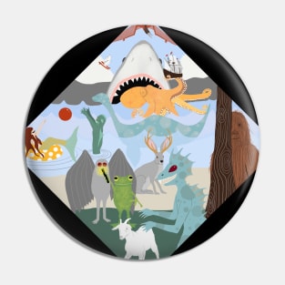 Cryprid Creature Land Pin