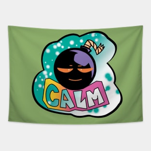 Fnf Whitty mod character graffiti calm Tapestry
