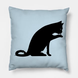 Cat three foods Pillow