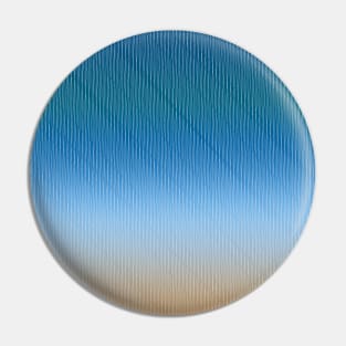 Ocean Waves Gradient Stripes Pin