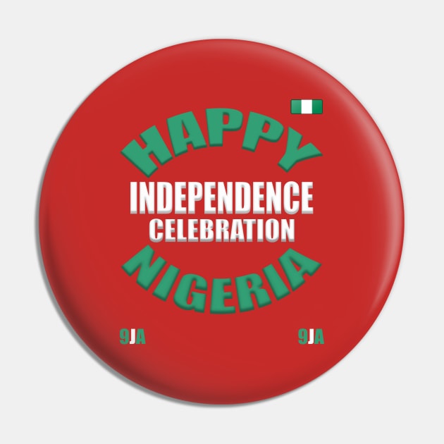 Nigeria Independence Celebration Pin by alzo