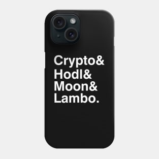 Crypto, Hodl, Moon Phone Case