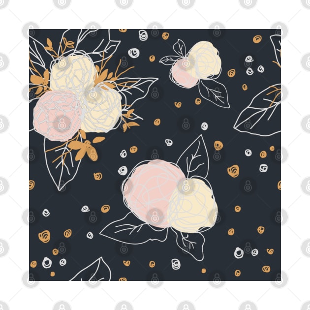 PUFFY PASTEL FLORAL PATTERN by artistic-much